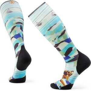 SmartWool SKI Bear Country Print Targeted Cushion Over the Calf Socks Men's XL